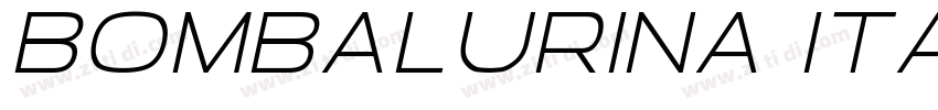 bombalurina italic字体转换